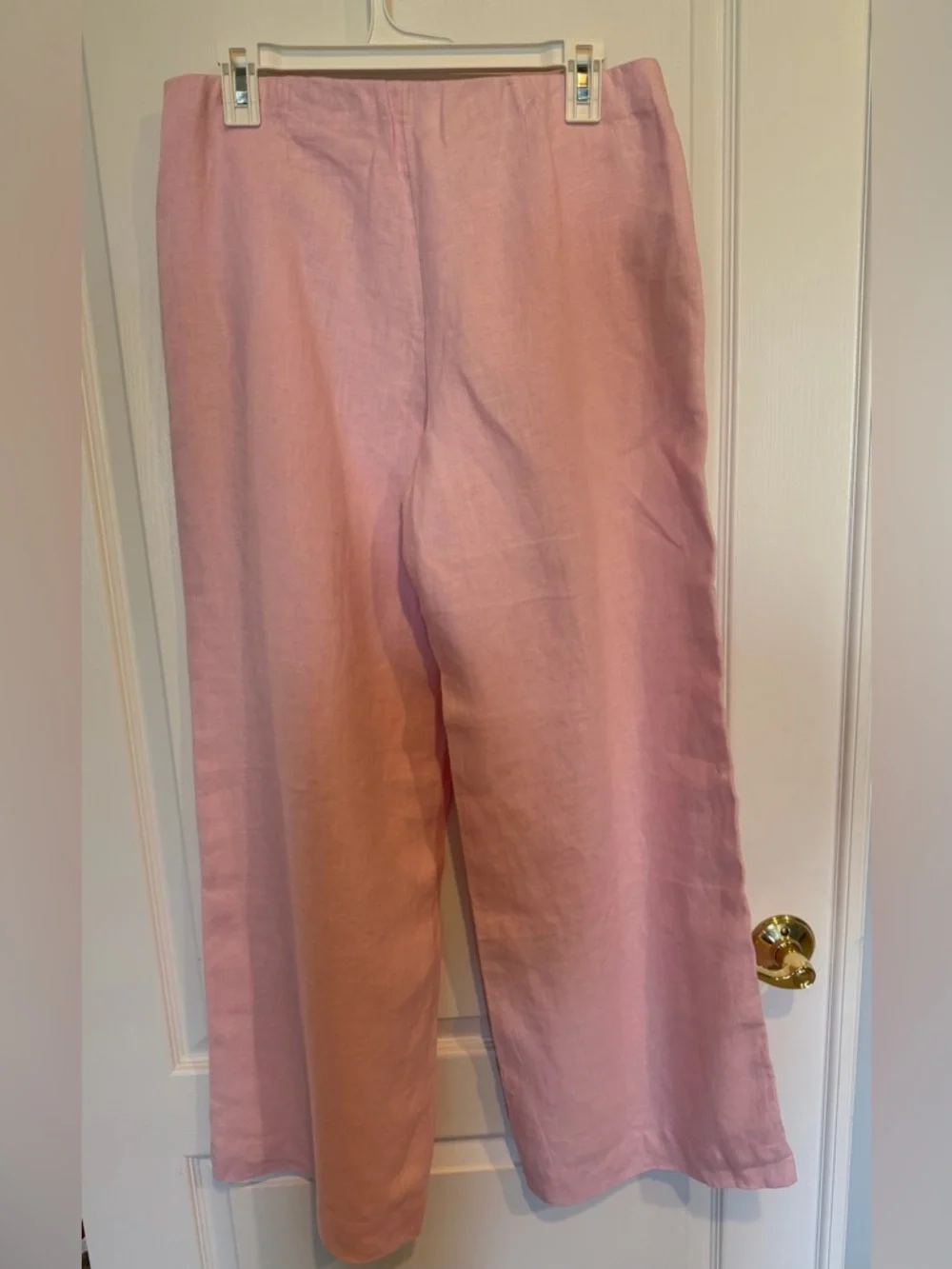 NWT Abercrombie & Fitch Pink Wide Leg 100% Linen Pants - size 28 - Picture 4 of 6